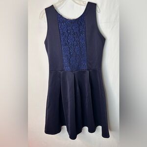 Pink Crush Navy Lace Dress
